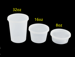 Conservazione degli alimenti di Plastica Deli Contenitori con Coperchi Per Il Pasto di Preparazione, Zuppa, Deli, Pranzo Al Sacco, Forno A Microonde Cassetta di Sicurezza, lavabile in Lavastoviglie, A Perfetta Tenuta - Product Image 4