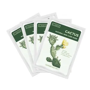 Oem Private Label Organic Cactus Cucumber Aloe Nourishing Nicotinamide Mousturizing Face Mask for Face