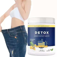 Poudre Détox Adulte Saveur Ananas Naturel 400g/bouteille – Complément Santé Favorisant un Poids Sain pour Adultes – Vente Chaude