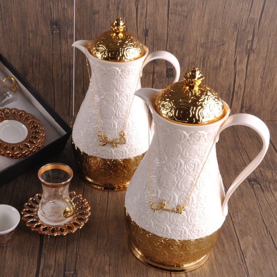 Lewei Umweltfreundliche 2-Farbige Luxus-Thermoskanne Arabische Kaffeekanne Dallah Dubai Haushaltswaren| Alibaba.com