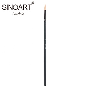 Grigio opaco Finitura Manico Lungo Artista <span class=keywords><strong>Pittura</strong></span> A <span class=keywords><strong>Olio</strong></span> Sintetico Spazzola di Setola - Product Image 4