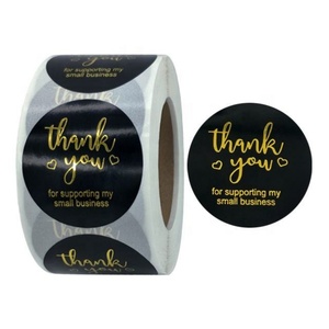 Customized Make Your Own Thank You Sticker 500 Pcs Small Business Thank You Sticker Flower <b>Packaging</b> <b>Label</b> for Custom Sticker - Product Image 3