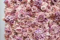 Mur de fleurs artificielles en soie 3D pour décoration de mariage, mur de fleurs en tissu enroulable, hydrangea, rose