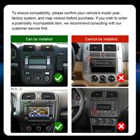 Autoradio Autoabc 7 pouces avec écran tactile, CarPlay sans fil, Android Auto pour 1 an, compatible avec VW Passat/Golf/Jetta/Polo/Seat/Skoda