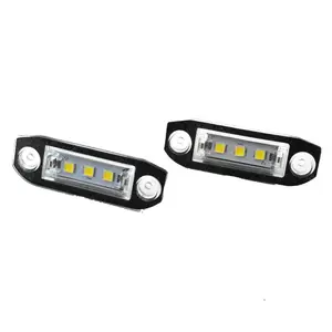 Lampu Plat Nomor LED Aksesori Mobil Super Terang Tinggi untuk Volvo S80 Xc90 S40 Xc60 V70 V50 Xc70