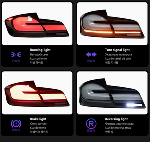 Nuevas Luces Traseras LED para F10/F18, Actualización Retrofit, Lente Transparente, 6000K, 36W, 12V, Ajuste Universal - Product Image 5