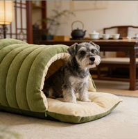 Nouveau lit pour chat automne-hiver : Maison pour chat fermée, amovible et lavable, pour la sécurité et la chaleur hivernale, nid de sommeil pour animaux de compagnie.