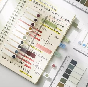 2025 tùy chỉnh nhiều màu có thể ghi Tab dính chương trình nghị sự mờ dính ghi chú bài dính nó chú thích chỉ mục Tab bỏ túi Bộ thẻ - Product Image 6