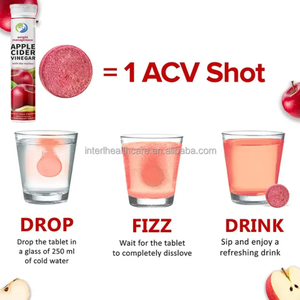 Tablet Pelangsing Suplemen OEM, Tablet <span class=keywords><strong>Effervescent</strong></span> Cuka Apel, Grosir Tablet <span class=keywords><strong>Effervescent</strong></span> Cuka Apel Organik (ACV) - Product Image 3