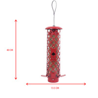 Mangeoire à oiseaux en métal et plastique résistante à la pression, anti-écureuil, nouvelle génération, pour l'extérieur, cour, jardin, alimentation des oiseaux sauvages