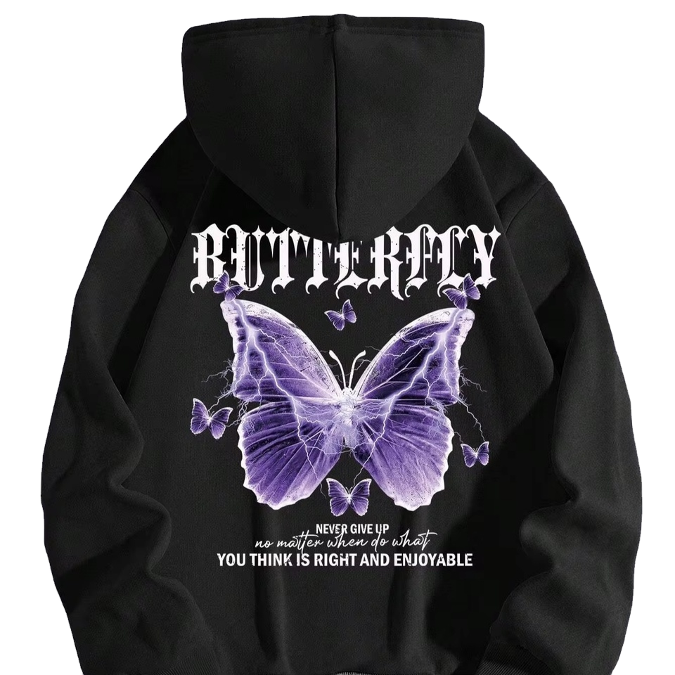 Monarch Butterfly Hoodie With Butterfly On Back Shop Trendy