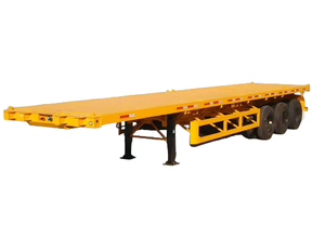 Venta caliente 3 ejes 12m nuevo contenedor de plataforma semi camión <span class=keywords><strong>remolque</strong></span> bajo cama plana semi <span class=keywords><strong>remolque</strong></span> para la venta - Product Image 1