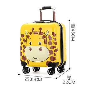 बच्चों के सामान सामान के सामान के साथ सीधे बच्चे ले जाते हैं डायनासोर के हार्ड शेल स्पिनर रोलिंग सूटकेस - Product Image 2