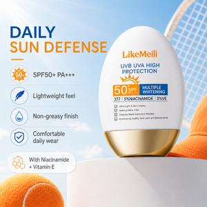 Protector Solar SPF50 de Marca Privada, <span class=keywords><strong>Crema</strong></span> con Protección PA+++, UVA UVB, Alta Protección, Ligero, No Grasoso, Iluminador, Cuidado Solar, OEM ODM - Product Image 2