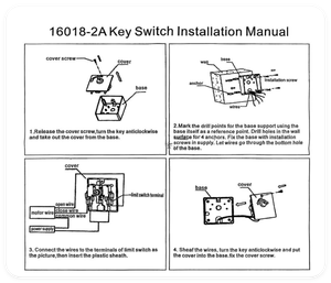 Vians Châu Âu Thùng chuyển đổi quan trọng Con lăn màn trập cửa nhà để xe xi lanh 16A cán màn trập bề mặt gắn kim loại chuyển đổi - Product Image 3