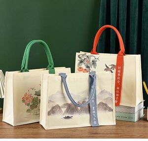 Bolsas de Lona Personalizadas Promocionales, Bolsas de Compras Reutilizables con Logotipo Impreso Personalizado - Product Image 1