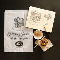 Expédition rapide plat Glassine ciré sac frites biscuits Dessert Sandwich fête faveur papier sulfurisé sac à déjeuner