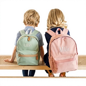Sac à dos préscolaire <span class=keywords><strong>brodé</strong></span> Sac à dos en toile avec nom de l'enfant Sac à dos personnalisé pour enfants - Product Image 6