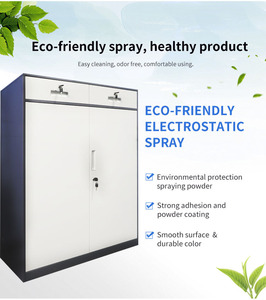 <span class=keywords><strong>2</strong></span>引き出しスチール金属製オフィス家具モダンデザインファイリングキャビネットジム収納用ロック付きアプリケーション - Product Image 4