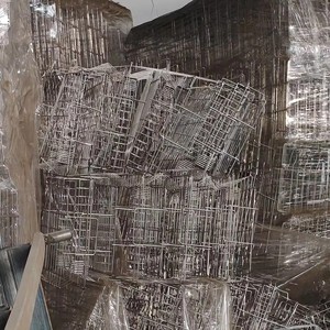 304 316 Stainless Steel Metal Wire Rectangular Mesh <b>Basket</b> Large Hole Modern Ultrasonic Disinfection Kitchen <b>Storage</b> <b>Basket</b> - Product Image 5
