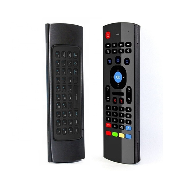 Arabic English Russian Spain Hebrew Keyboard MX3 Air Mouse 2.4G Wireless Smart Remote Control Mini Keyboard for Android TV Box