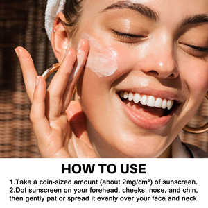 Protetor Solar Natural para a Pele com Chá Verde SPF 50, Creme Protetor Solar para Mulheres, Marca Privada OEM - Product Image 6