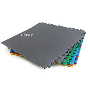 Leather Grain Pvc Interlocking Garage <b>Floor</b> Tiles / <b>Gym</b> / Workshop Vinyl <b>Floor</b> <b>Mat</b> - Product Image 1