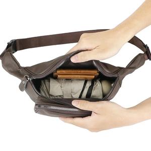 กระเป๋าคาดเอวหนังแท้ AndoBag สำหรับผู้ชาย สไตล์วินเทจ สำหรับกิจกรรมกลางแจ้ง กระเป๋าคาดอกสะพายไหล่ ความจุขนาดใหญ่ รุ่น 2499 - Product Image 5