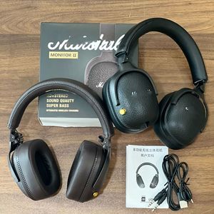 Casque audio sans fil Bluetooth Monitor II, circum-auriculaire, en cuir, avec charge Type-C, pour audiophiles - Product Image 1