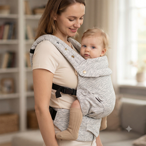 Marsupio Portatile Regolabile per Neonati, Fascia <span class=keywords><strong>Porta</strong></span> Bebè, <span class=keywords><strong>Porta</strong></span> Bambino ad Alta Capacità di Carico Senza Compressione alle Gambe - Product Image 1