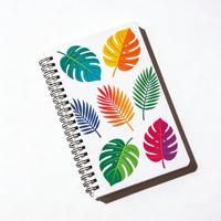 Carnet à spirales personnalisé à feuilles mobiles, journal relié à couverture rigide avec pages lignées, planificateur 2025, couverture vierge en PP pour sublimation