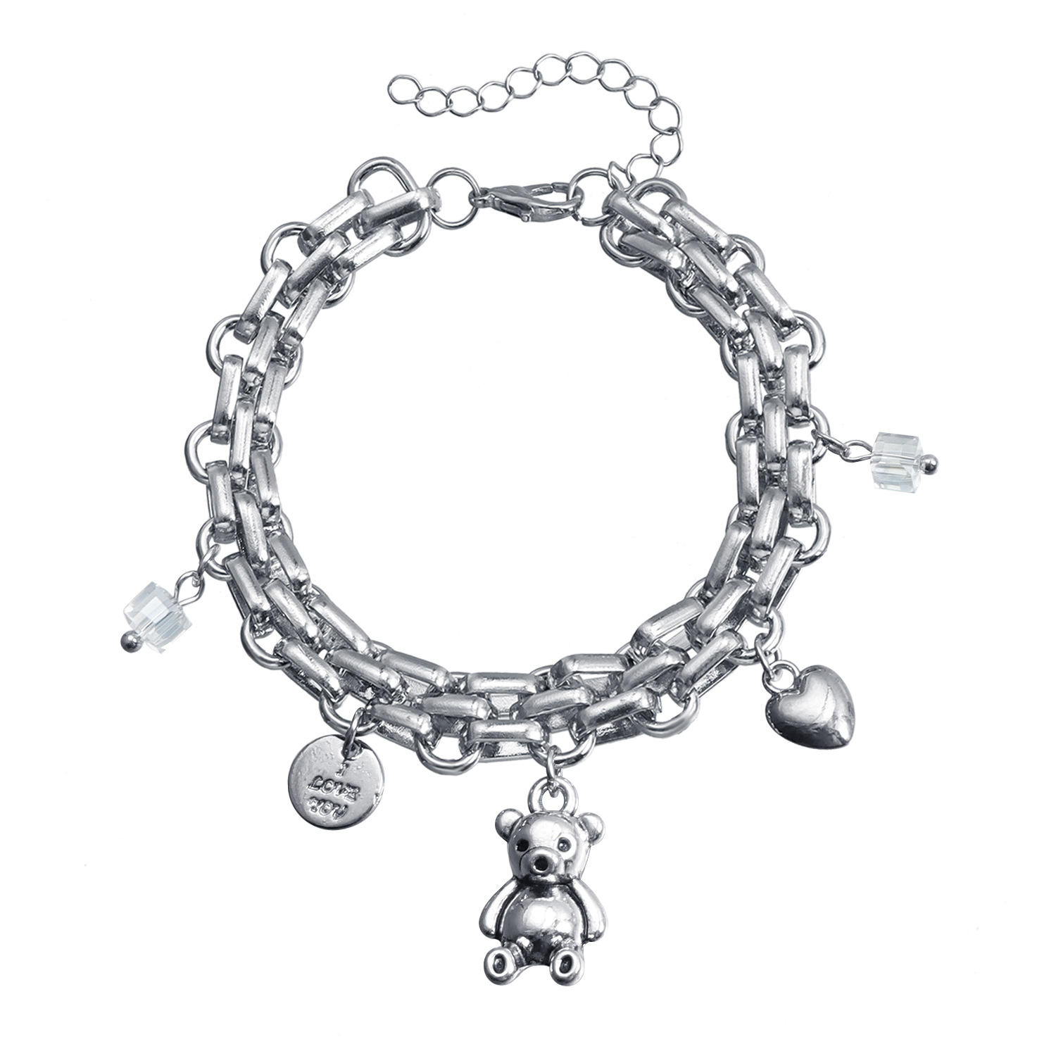 สร้อยข้อมือ ZW3534เหล็กสี