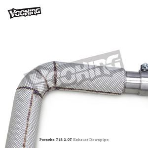 Downpipe Sportivo di Fabbrica per <span class=keywords><strong>PORSCHE</strong></span> <span class=keywords><strong>718</strong></span> 2.0T 2016-2023 Auto Sportiva con Sistema Downpipe con Scudo Termico - Product Image 4