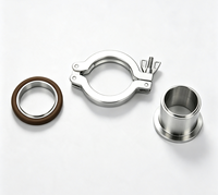 Collier de serrage robuste en acier inoxydable à faible profil, à haute capacité de charge, avec boucle de serrage renforcée, système de fixation à boulon en T, pour système de mesure en pouces