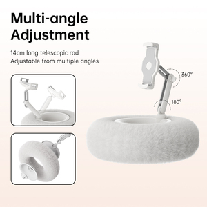 Support de téléphone portable en peluche douce, réglable multi-angles, pour <span class=keywords><strong>lit</strong></span>, canapé, bureau, <span class=keywords><strong>iPad</strong></span>, support de tablette paresseux - Product Image 3