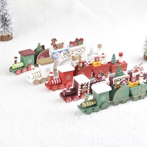 Train de Noël en bois à assembler soi-même, décoration intérieure, cadeau pour enfants, vente en gros - Product Image 4