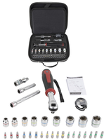 Kit de clé à cliquet sans fil HERZO 3.6V GOLEE GL-SLIM 3NL avec couple de 3N.m et 30 accessoires