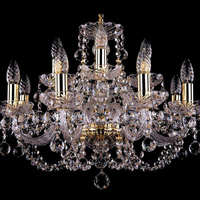 Lustres en cristal blanc chaud de style européen romantique traditionnel Maria Theresa, luxe pour la décoration de la maison et de mariage