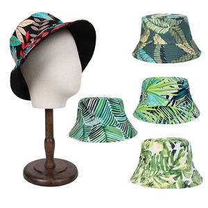 Neuankömmling Kokosnuss blätter Cool Emmer Hoeden <span class=keywords><strong>Visser</strong></span> Cap Trcal Plant Print Männer und Frauen Unseix Fisherman Hat - Product Image 2