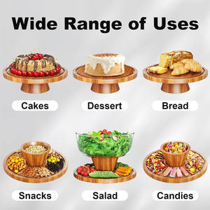 Supporto <span class=keywords><strong>per</strong></span> piedistallo <span class=keywords><strong>in</strong></span> <span class=keywords><strong>legno</strong></span> di Acacia <span class=keywords><strong>per</strong></span> tavola multiuso - Product Image 3