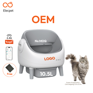 Elettpet automatico Smart Open-Top autopulente lettiera <span class=keywords><strong>per</strong></span> <span class=keywords><strong>gatti</strong></span> neri con sistema di Monitor Wifi e setaccio a griglia <span class=keywords><strong>per</strong></span> <span class=keywords><strong>gatti</strong></span> - Product Image 1