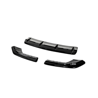 Difusor de Parachoques Trasero ABS Negro Brillante LCI S Line para Audi Sedan A3 S3 8V 2017 2019