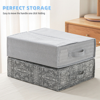Drap de Literie Pliable Pliable Bacs de Rangement Cube Fermeture Éclair Placard Pliable Ensemble de Drap de Lit Organisateur