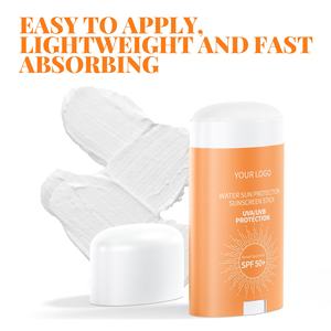 Etiqueta privada UVA UVB no graso sin perfume a base de minerales protector solar en barra Spf 50 vitamina C bloqueador solar bálsamo protector solar - Product Image 2