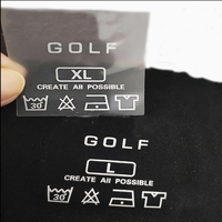Étiquette personnalisée avec logo imprimé pour le soin du cou, étiquette DTF à transfert thermique, étiquette de marque thermocollante pour vêtements