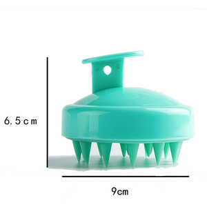 Brosse de massage ovale en silicone personnalisable avec logo pour le cuir chevelu et les cheveux, idéale pour la douche et le spa corporel - Product Image 2