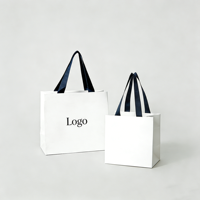 Bolsas de Papel con Logotipo Personalizado, Bolsas de Almacenamiento de Ropa, Embalaje Reciclado, Impresión en Lámina Dorada, Bolsa de Regalo para Compras