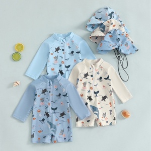 2025 enfant en bas âge garçons éruption garde maillot <span class=keywords><strong>de</strong></span> <span class=keywords><strong>bain</strong></span> à manches longues tortue/dinosaure imprimé infantile maillot <span class=keywords><strong>de</strong></span> <span class=keywords><strong>bain</strong></span> maillots <span class=keywords><strong>de</strong></span> <span class=keywords><strong>bain</strong></span> avec bonnets <span class=keywords><strong>de</strong></span> <span class=keywords><strong>bain</strong></span> vêtements <span class=keywords><strong>de</strong></span> plage - Product Image 1