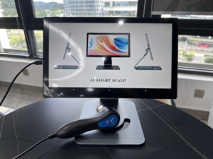 Analyseur de cuir chevelu portable WiFi AI, machine d'analyse des follicules pileux, <span class=keywords><strong>scanner</strong></span> de cuir chevelu avec rapport pour la détection de la perte de cheveux, utilisation en salon - Product Image 2