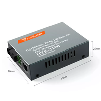 Convertisseur de média fibre 10/100M HTB-3100 Netlink 25km convertisseur A/B convertisseur de média fibre optique HTB-3100